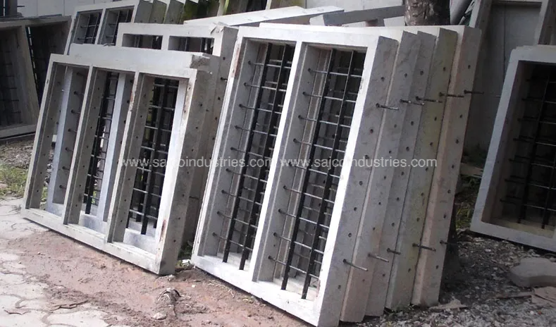 Concrete Frames for Doors and Windows.