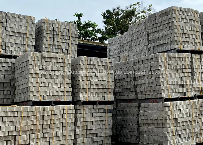 stacked concrete interlock bricks stacked kottayam